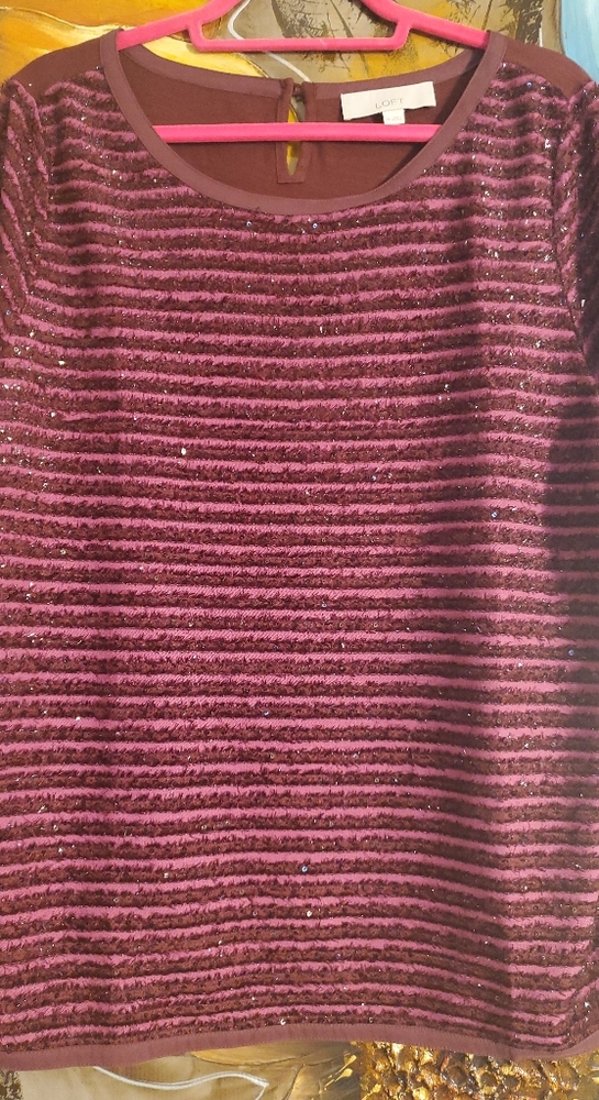 Loft women Blouse Burgundy